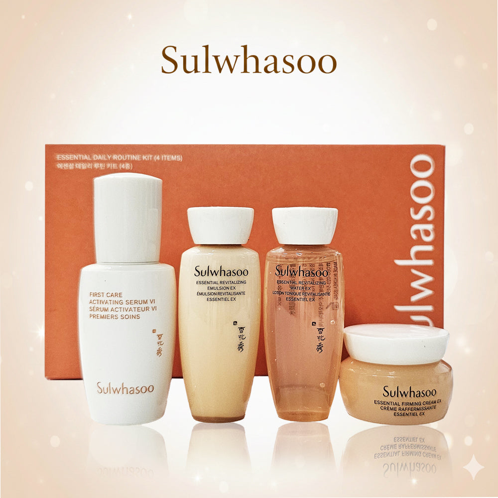 Sulwhasoo Essential Daily Routine Kit (4 Items) Travel Size