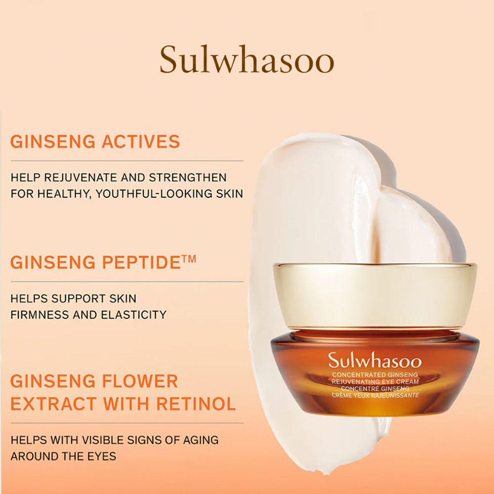 Sulwhasoo Concentrated Ginseng Rejuvenating Eye Cream 4 ml x 3ea – Mini
