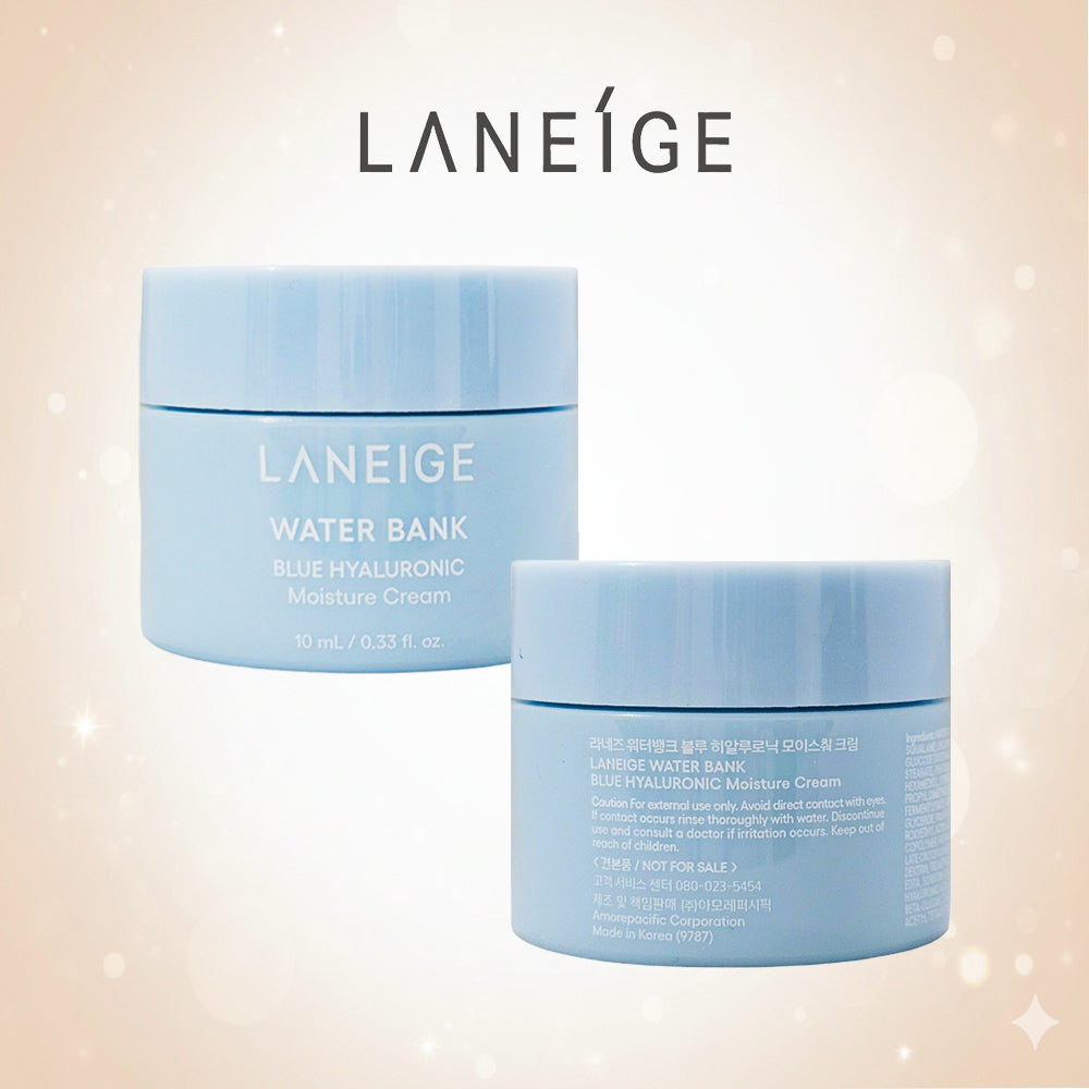 LANEIGE Water Bank Blue Hyaluronic Moisture Cream 10 ml x 3ea – Individual Mini