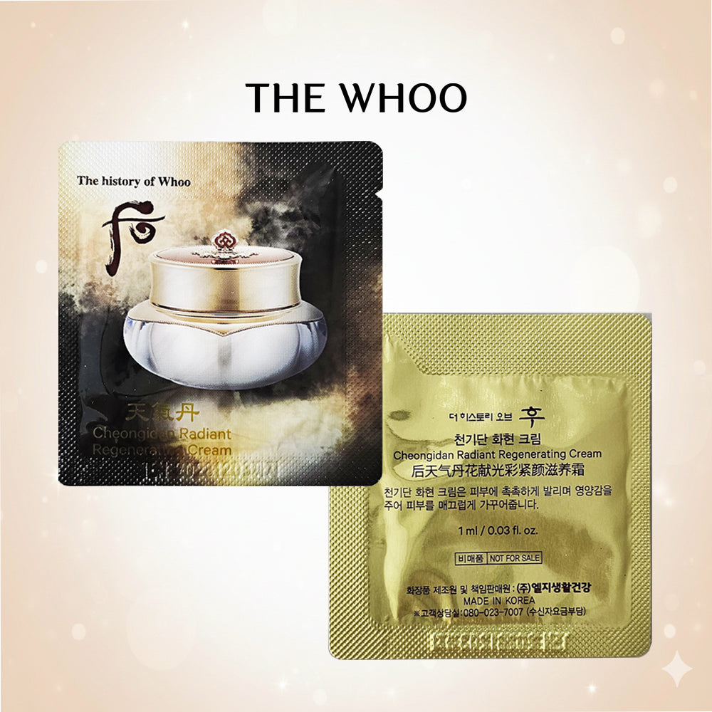 The History of Whoo Cheongidan Radiant Regenerating Cream (1ml x 60pcs Set)&nbsp;Travel Size