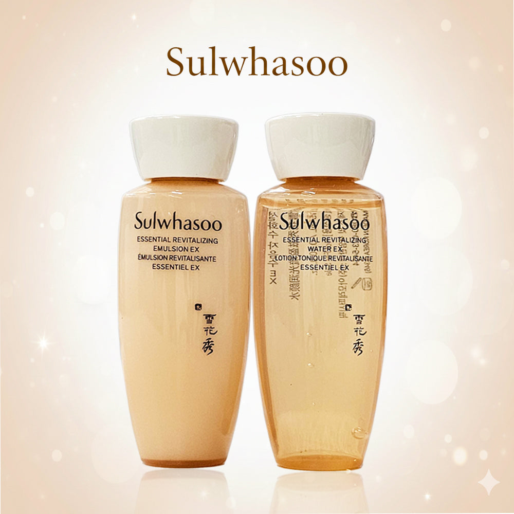 Sulwhasoo Essential Revitalizing 15ml Water EX + 15ml&nbsp;Emulsion EX 2SET.&nbsp; Travel Size