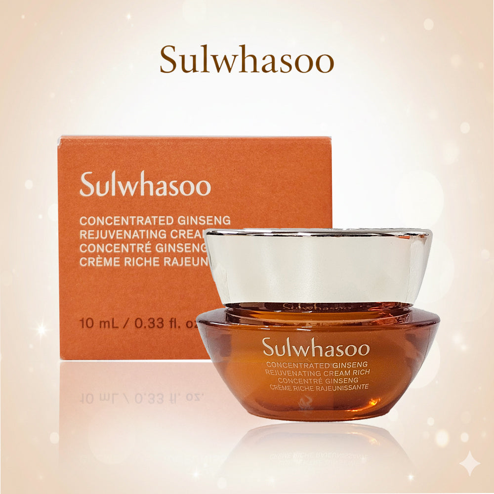 Sulwhasoo Concentrated Ginseng Rejuvenating Cream Rich (10ml x 2pcs Set) Travel Size