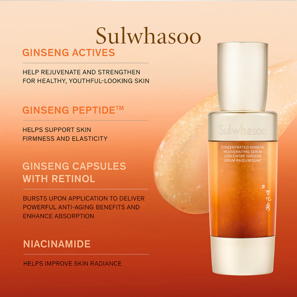 Sulwhasoo Concentrated Ginseng Rejuvenating Serum (8ml x 2pcs Set) Travel Size