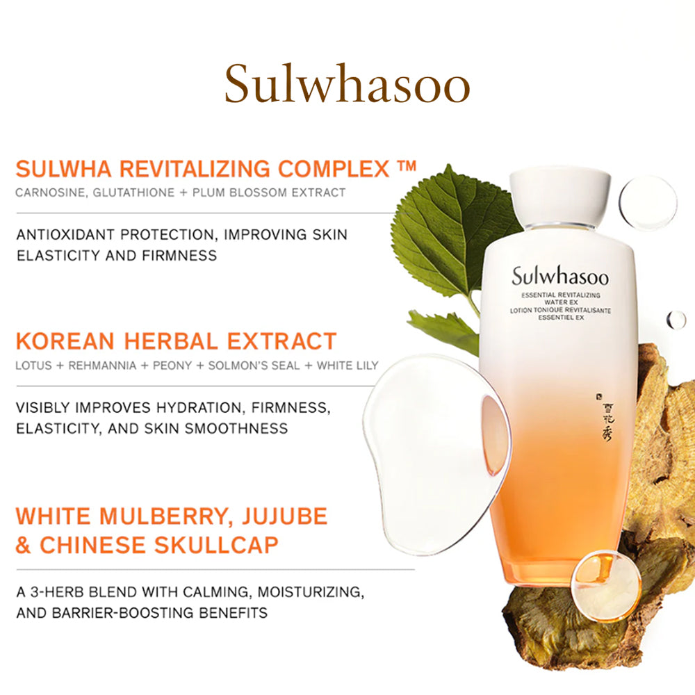 Sulwhasoo Essential Revitalizing 15ml Water EX + 15ml&nbsp;Emulsion EX 2SET.&nbsp; Travel Size