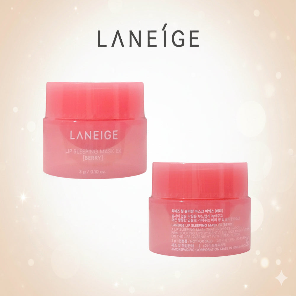 LANEIGE Lip Sleeping Mask EX Berry 3 g x 2ea– Individual Mini