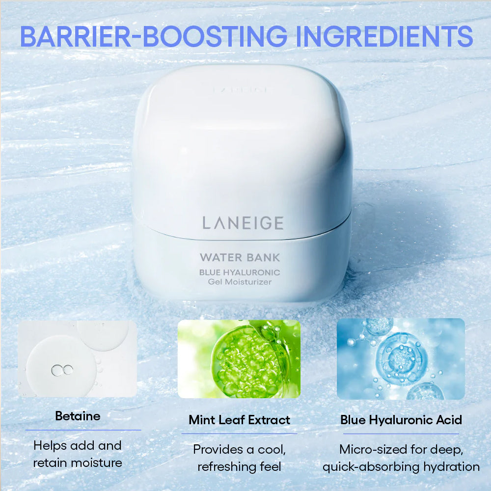 LANEIGE Water Bank Blue Hyaluronic Gel Cream 25 ml x 3ea