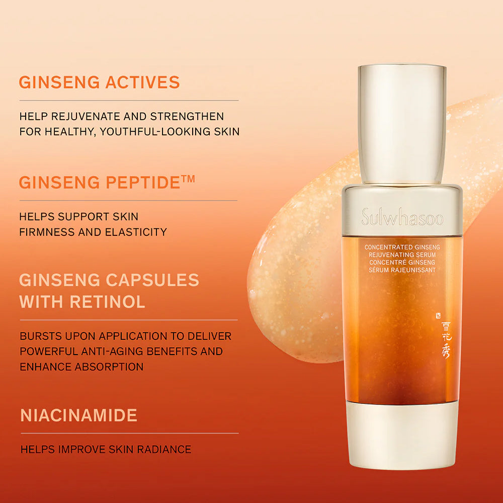 ulwhasoo Concentrated Ginseng Rejuvenating Serum 5 ml  x 5ea – Mini