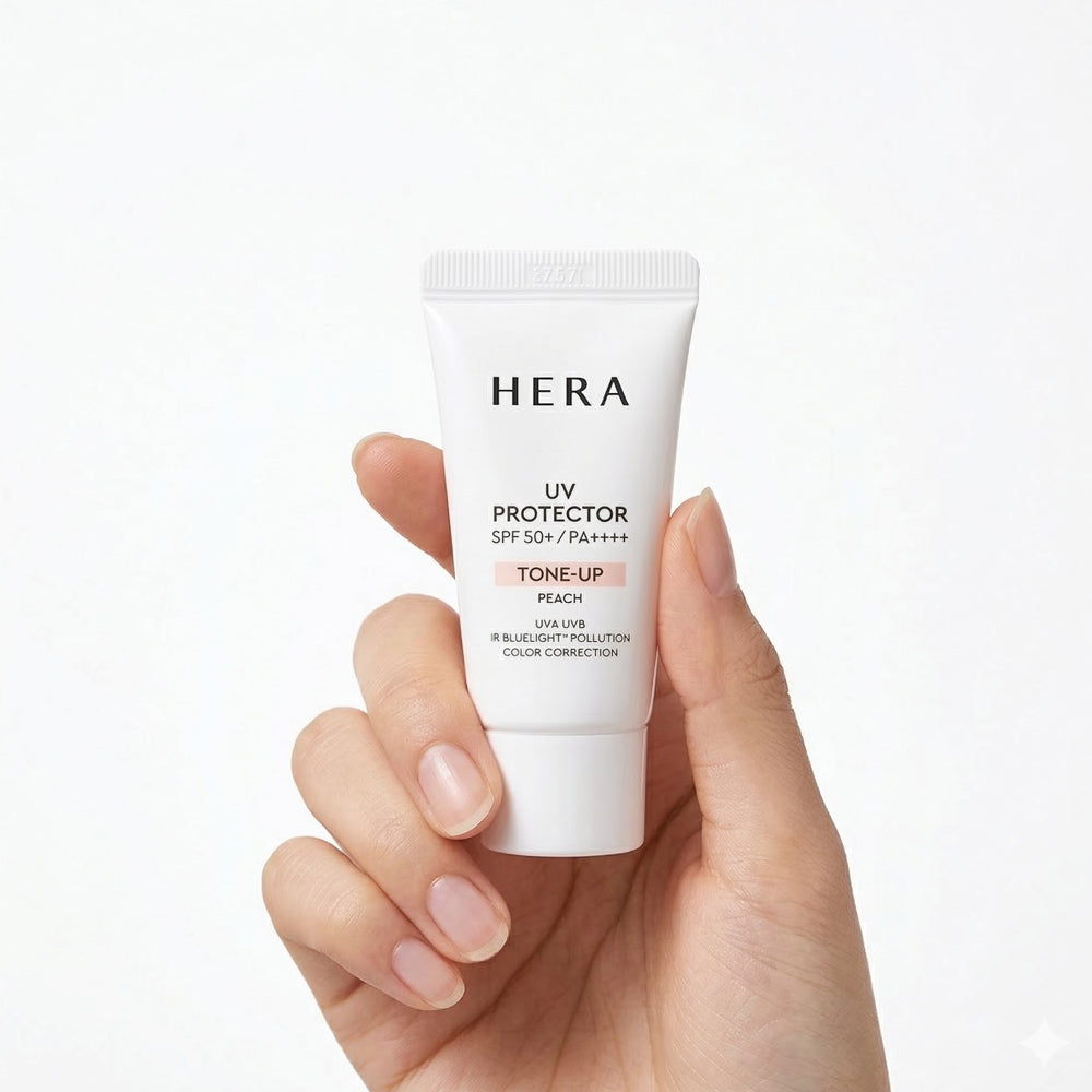 HERA UV Protector Tone-Up Peach SPF50+/PA++++ 15ml x 5pcs – Mini Size