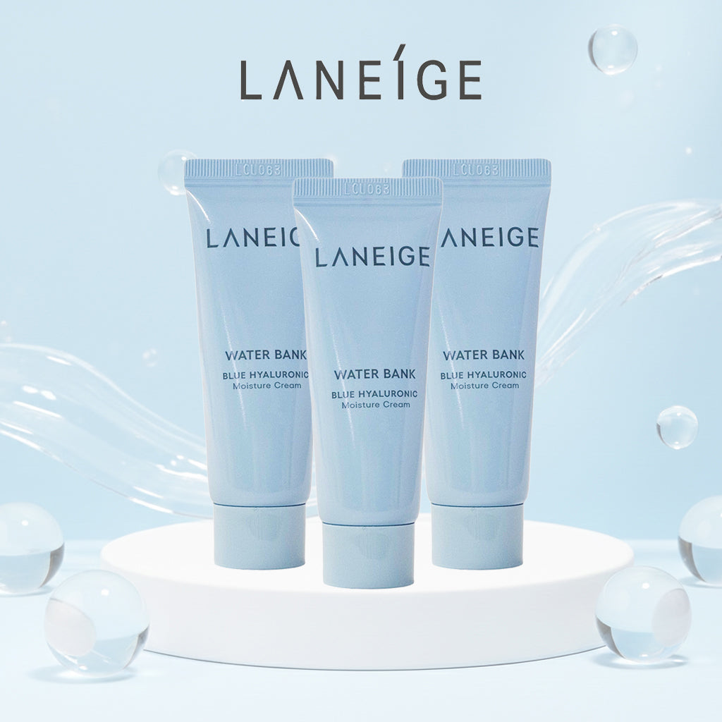 LANEIGE Water Bank Blue Hyaluronic Moisture Cream 25 ml x 3ea