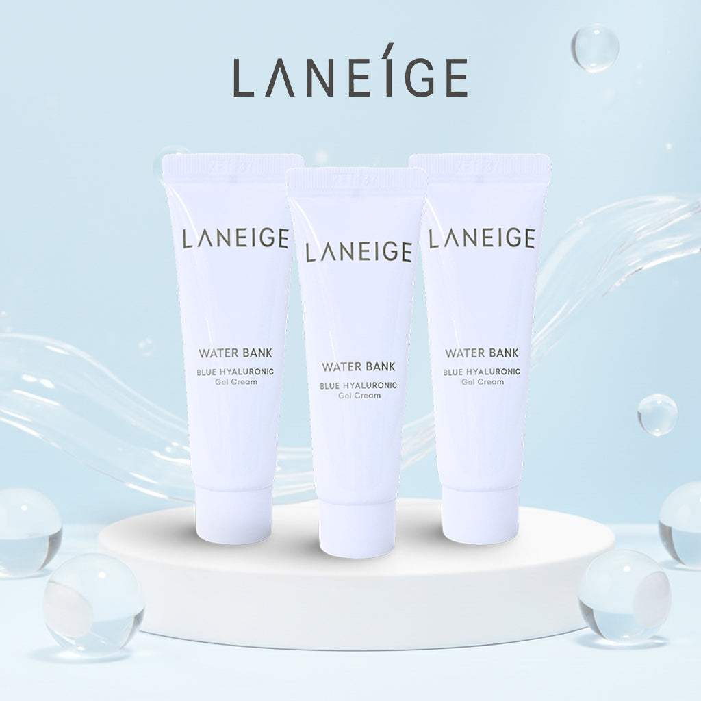 LANEIGE Water Bank Blue Hyaluronic Gel Cream 25 ml x 3ea