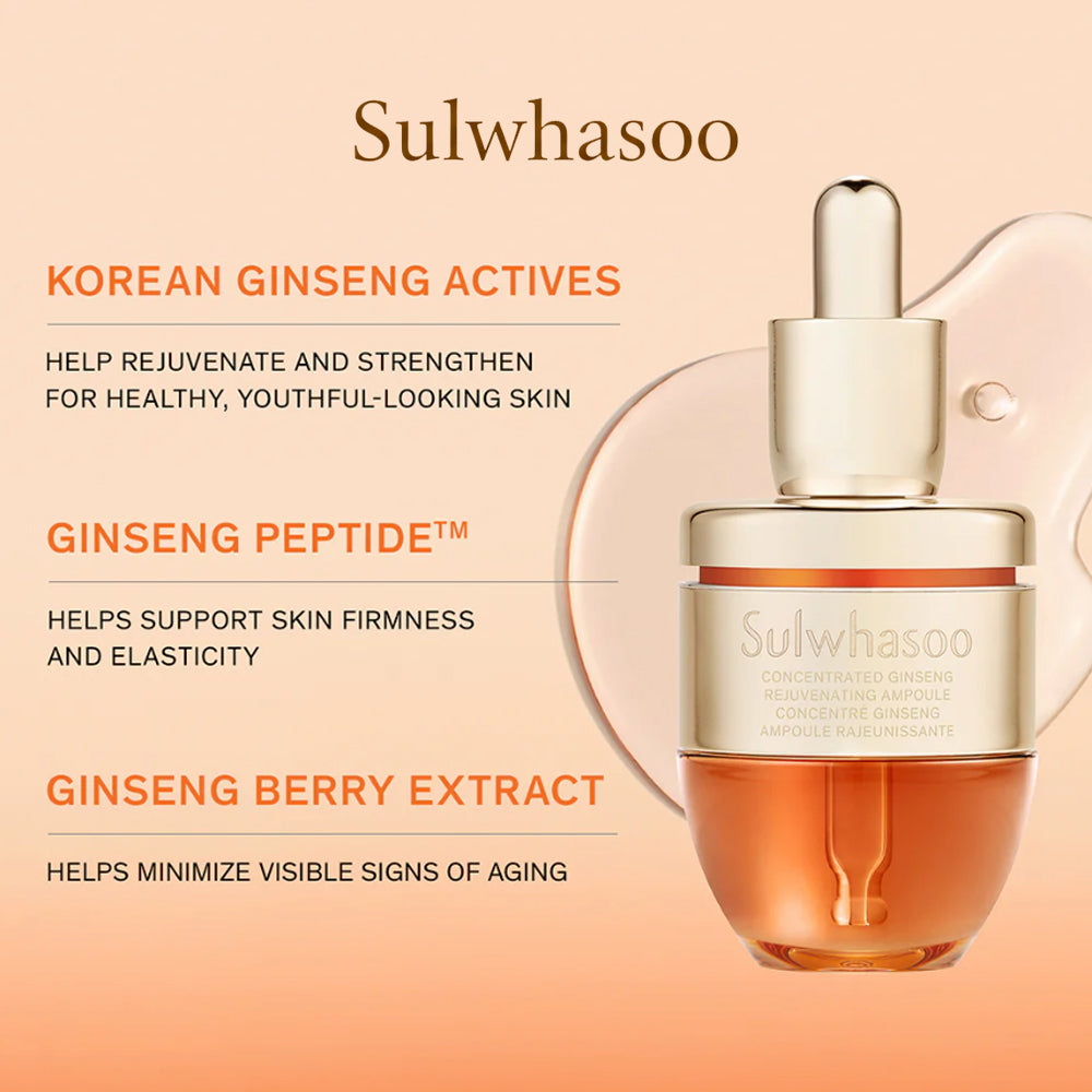 Sulwhasoo Concentrated Ginseng Rejuvenating Ampoule 1ml × 12 pcs.&nbsp; Travel Size