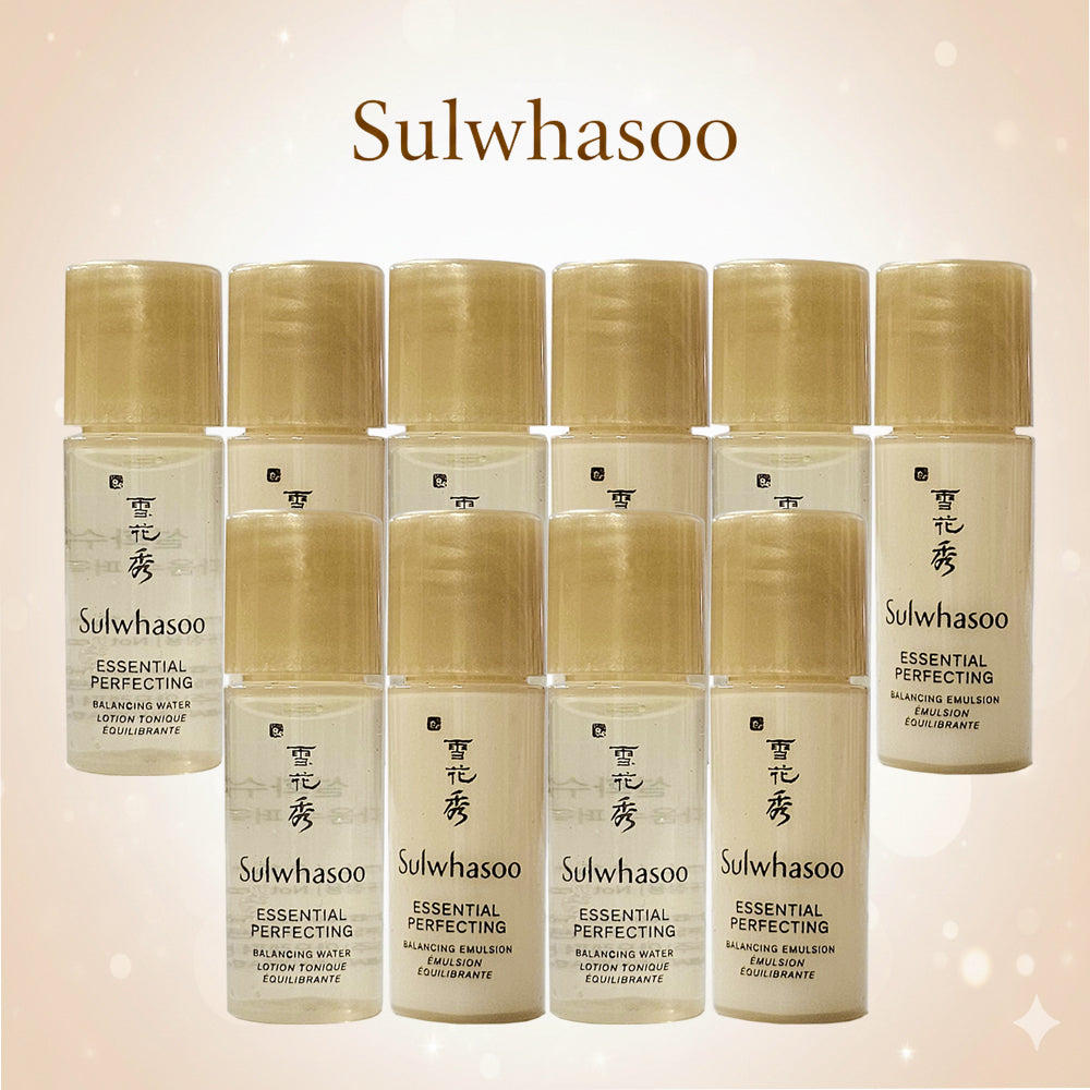 Sulwhasoo Essential Perfecting 5ml Water + Emulsion 10 SET.&nbsp; Travel Size