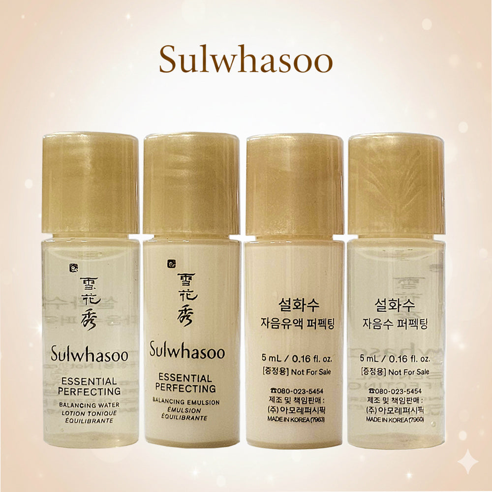 Sulwhasoo Essential Perfecting 5ml Water + Emulsion 10 SET.&nbsp; Travel Size
