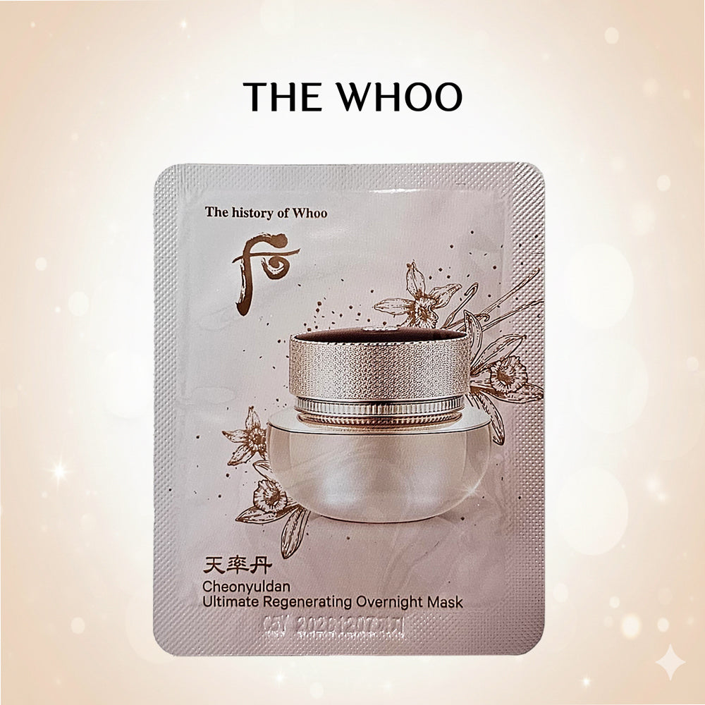 The History of Whoo Cheonyuldan Ultimate Regenerating Overnight Mask.Travel Size