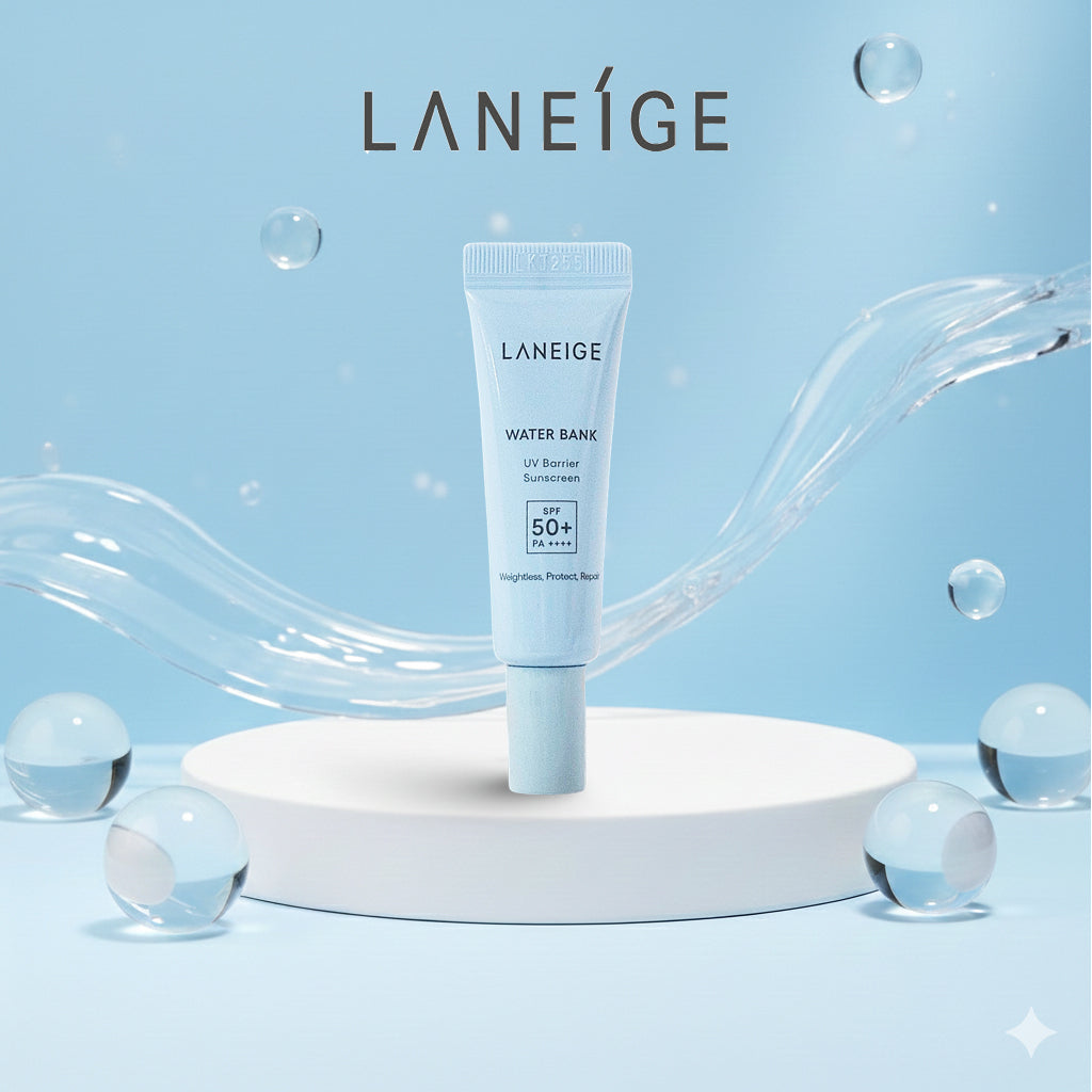 LANEIGE Water Bank UV Barrier Sunscreen SPF50 PA+++ 10 ml x 3ea – Individual Mini