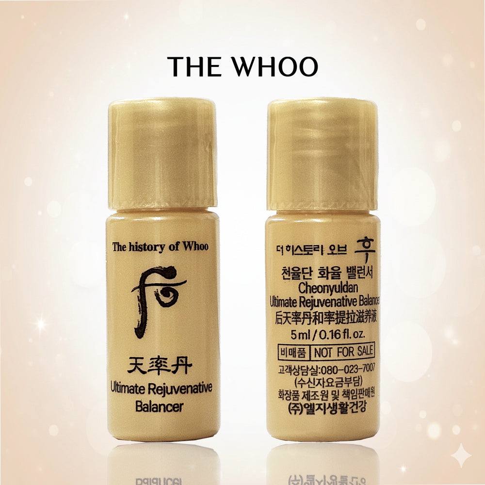 The History of Whoo Cheonyuldan Ultimate Regenerating Balance.Water 5ml + Emulsion 5ml (15 Set)Travel Size