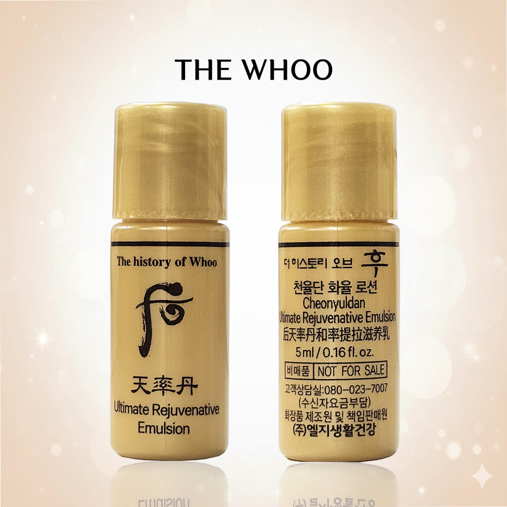 The History of Whoo Cheonyuldan Ultimate Regenerating Balance.Water 5ml + Emulsion 5ml (15 Set)Travel Size