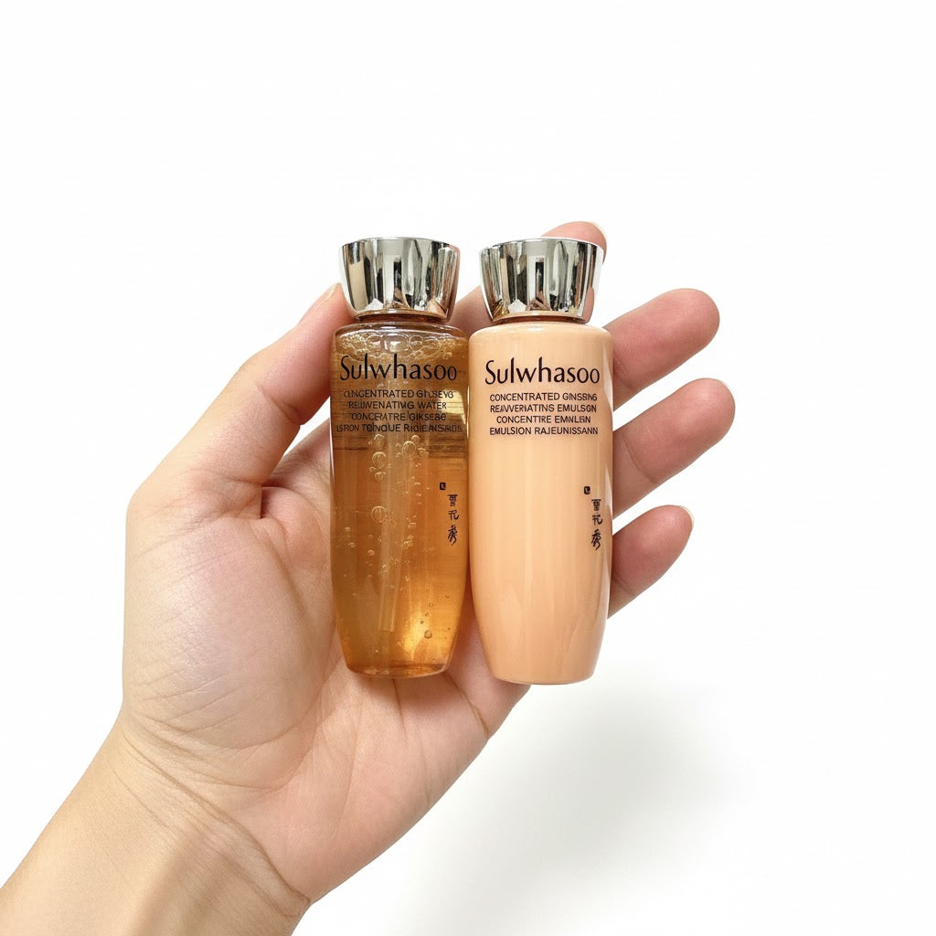 Sulwhasoo Concentrated Ginseng Rejuvenating Water 25 ml / Emulsion 25 ml – Mini Duo Set